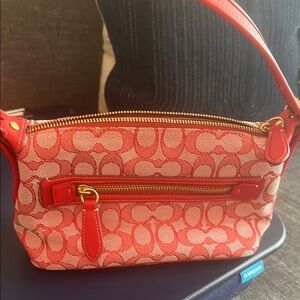 Red Coach bag! New very cute